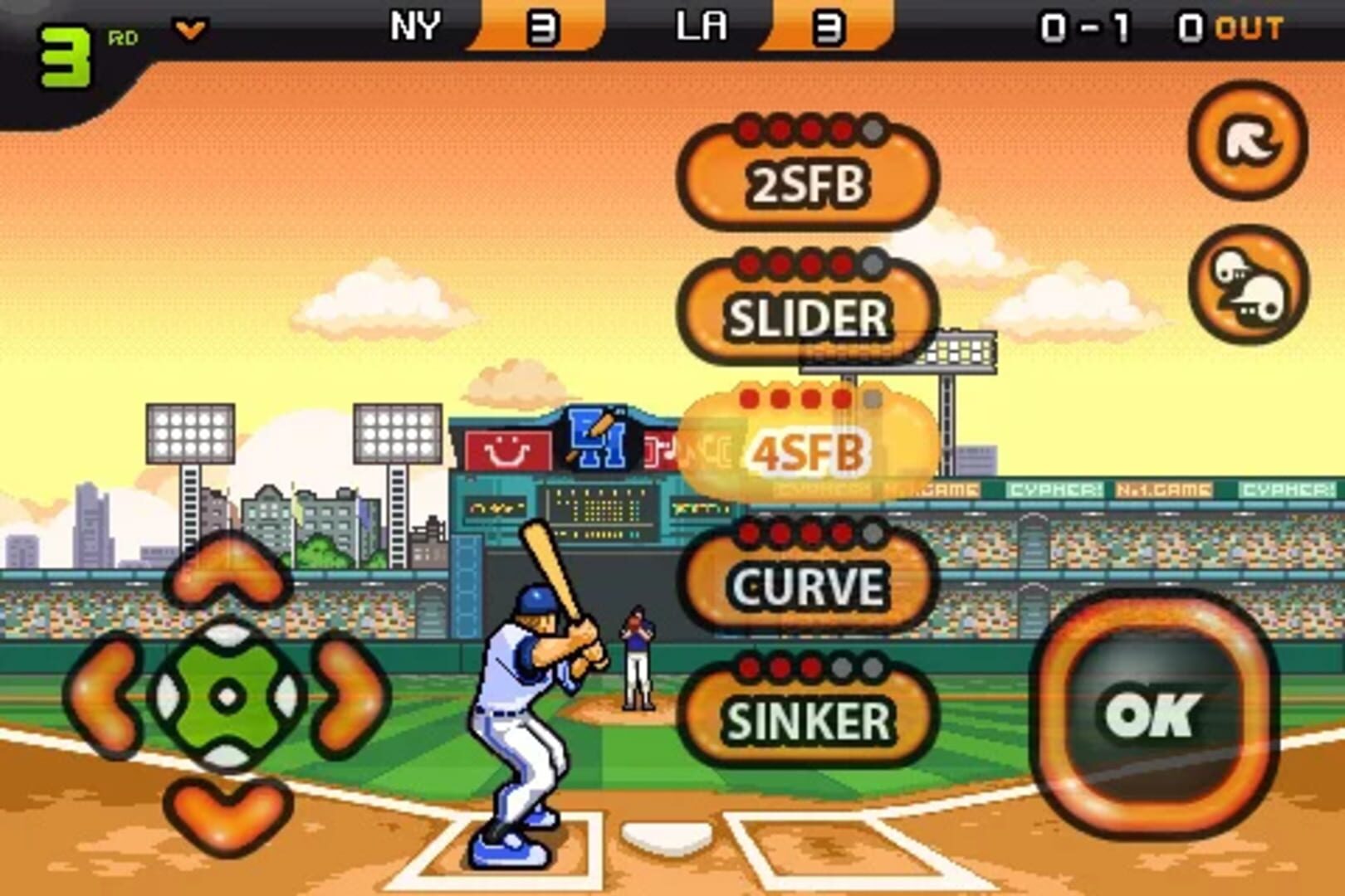 9 Innings: Pro Baseball 2009 screenshot 1