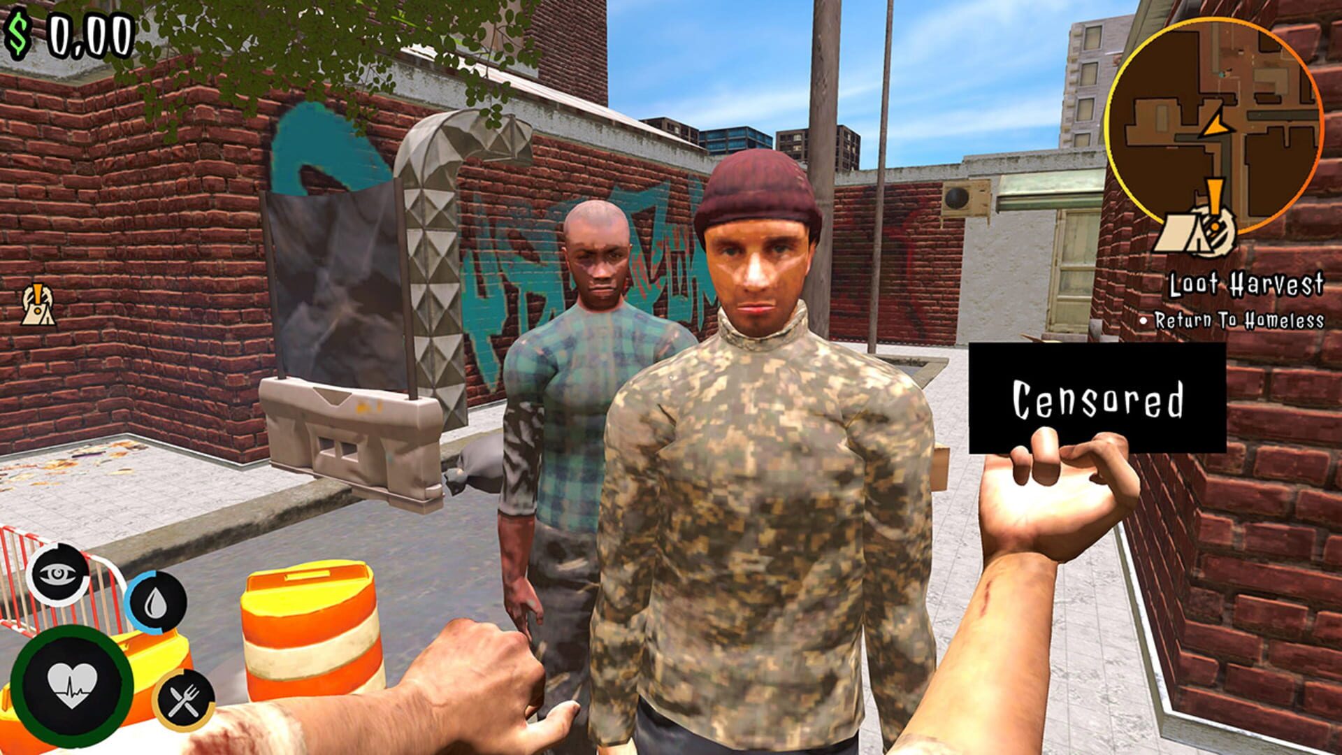 Urban Survival Simulator: The Bum's Journey screenshot 1