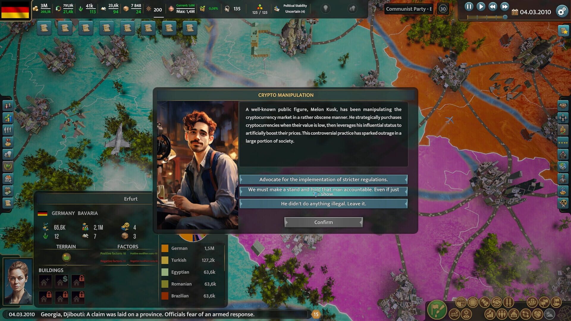 Realpolitiks 3: Earth and Beyond screenshot 1