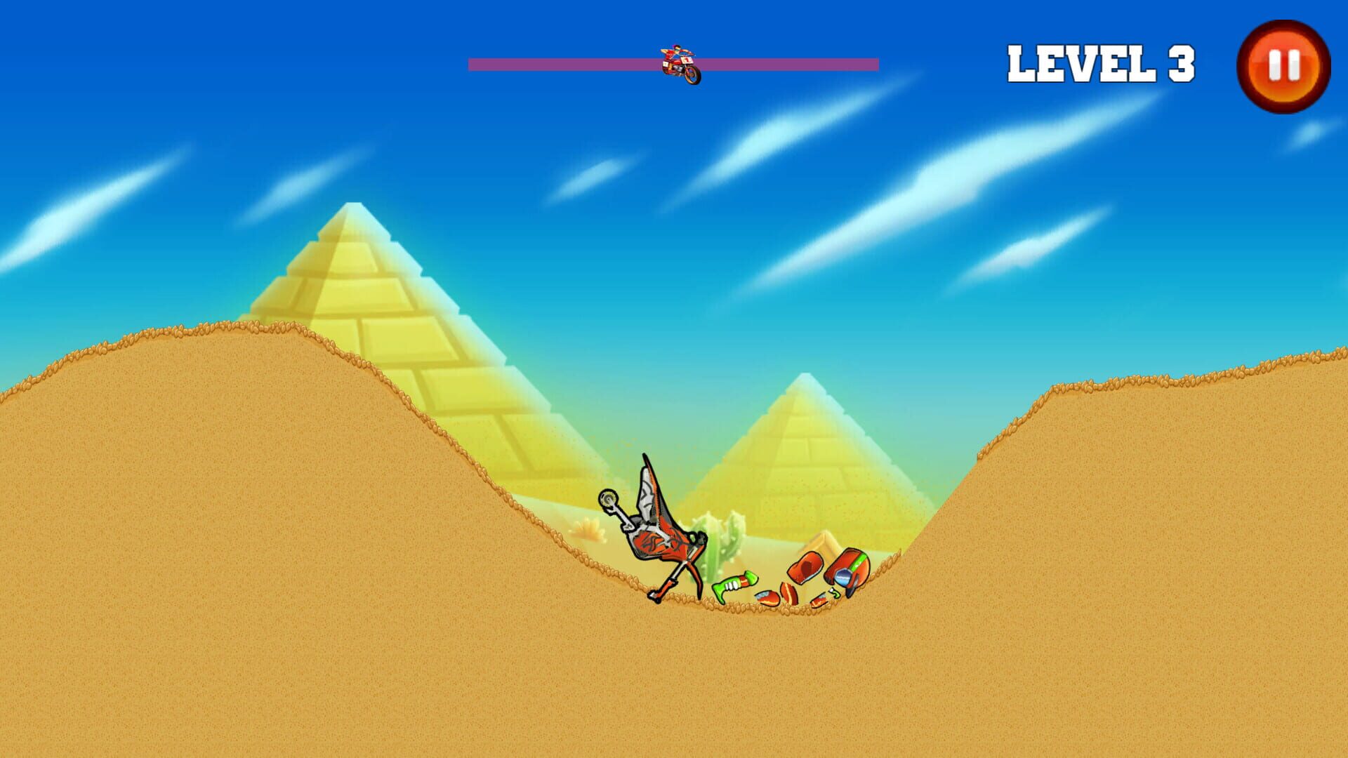Crazy Bike Hill Racing screenshot 1