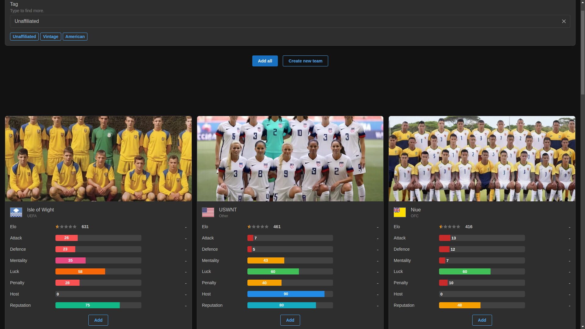 Forever World Cup Simulator screenshot 1