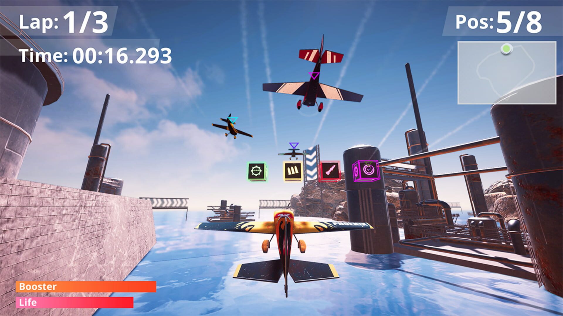 Sky Airplane Racer: Flight & Fight Simulator screenshot 1