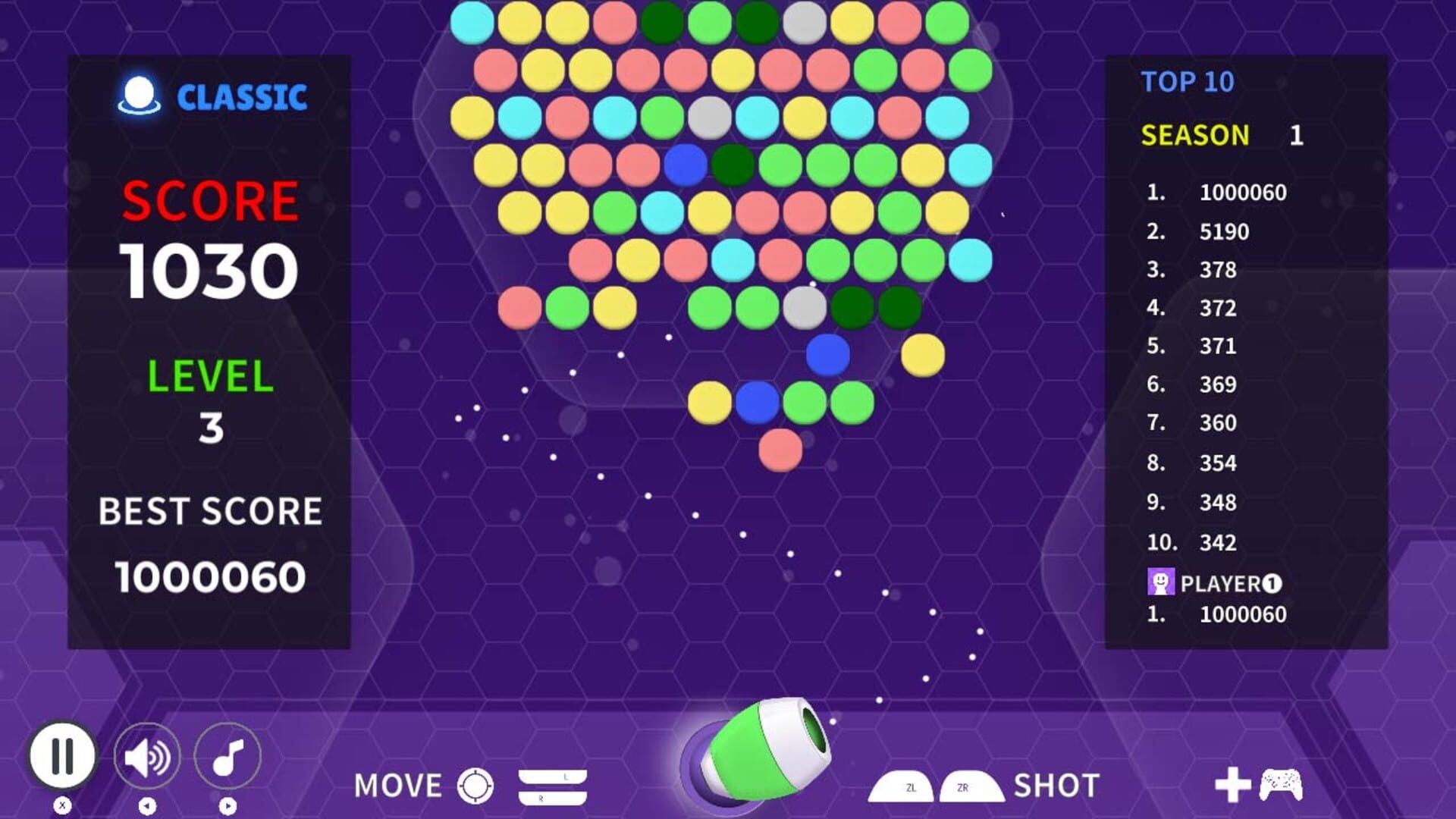 Bubble Blaster DX screenshot 1