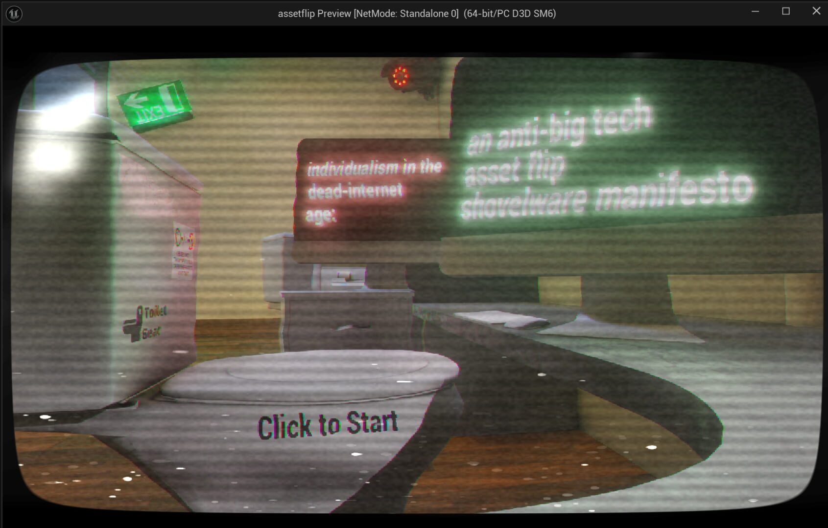 Individualism In The Dead Internet Age: An Anti Big Tech Asset Flip screenshot 1