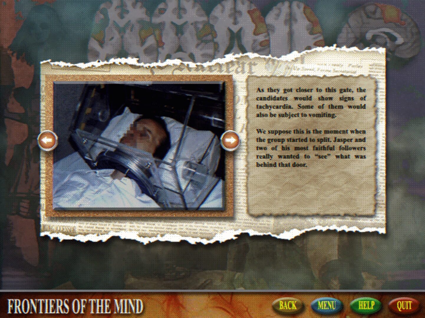 Frontiers of the Mind screenshot 1
