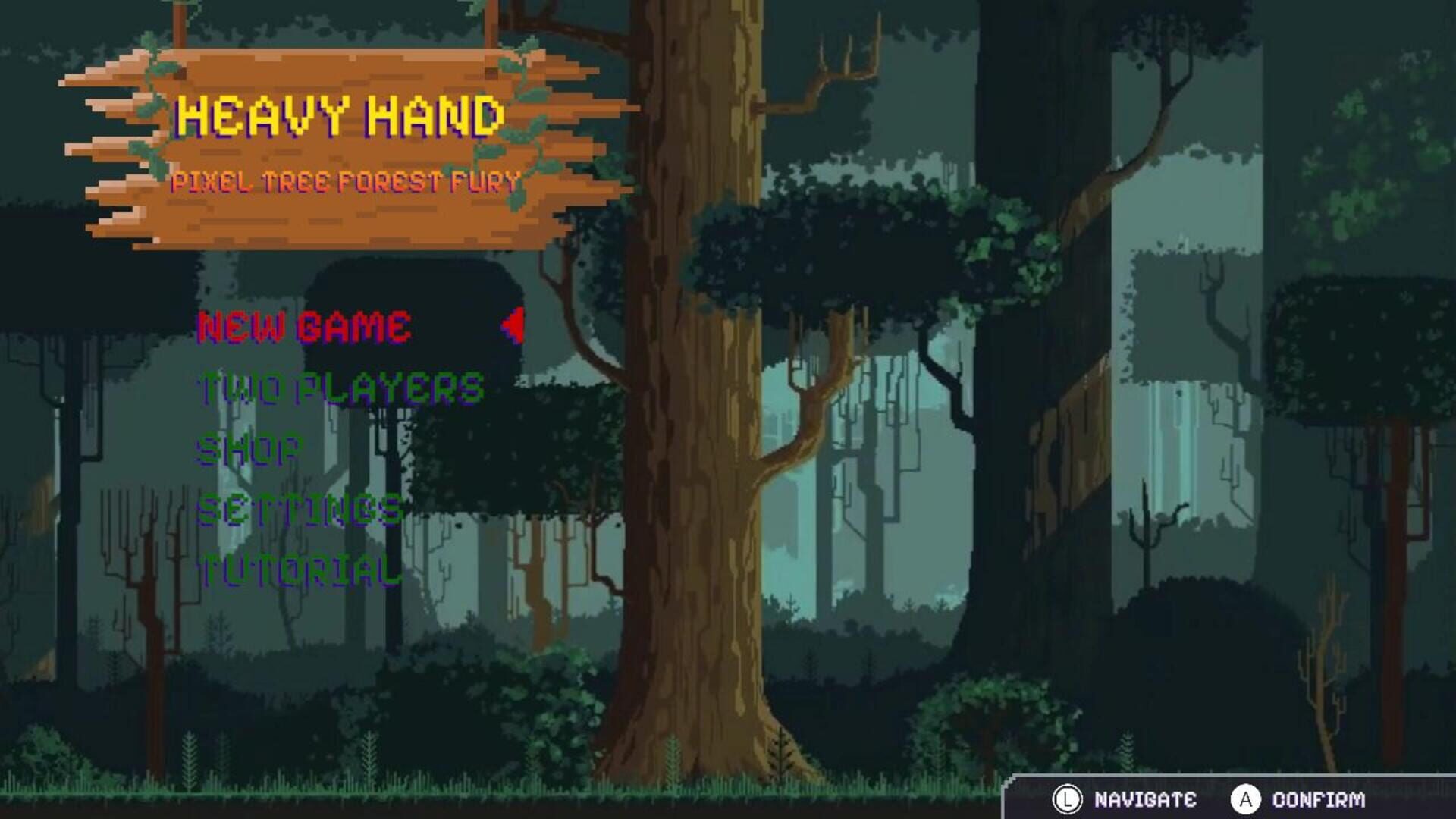 Heavy Hand: Pixel Tree Forest Fury screenshot 1
