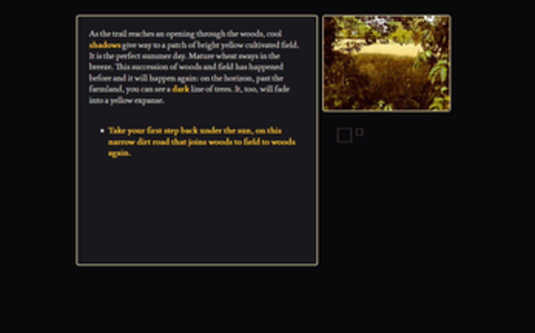 This is a Black Parallelepipedon in a Yellow Field screenshot 1
