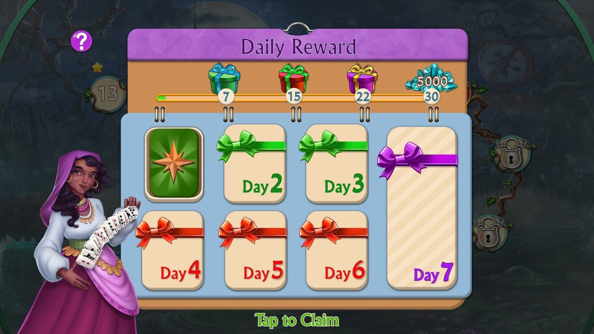Spellchanted 2D Hidden Object Puzzle Adveture Tile-Matching screenshot 1