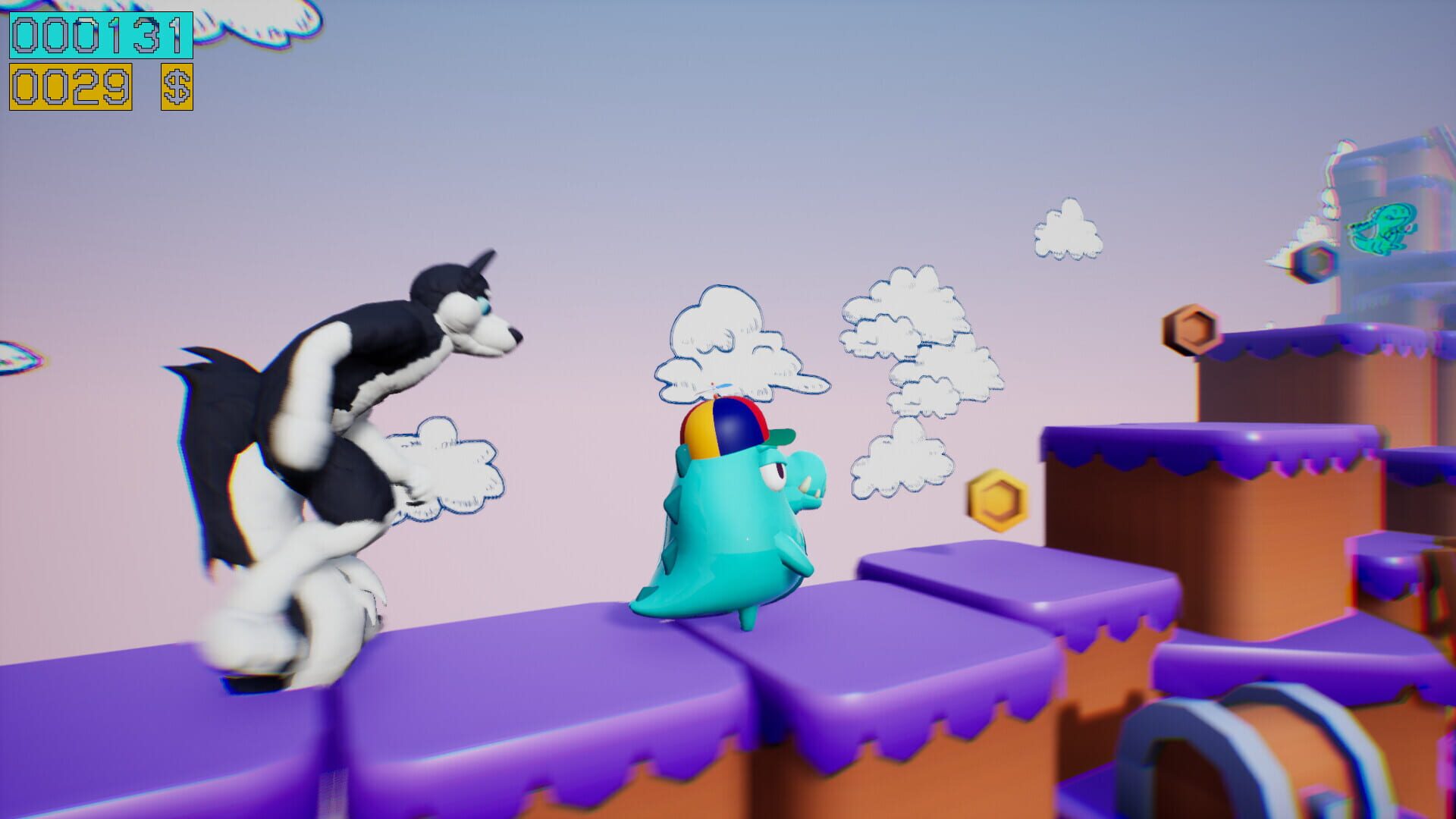 Dino Running from a Furry: Gamesforfarm screenshot 1