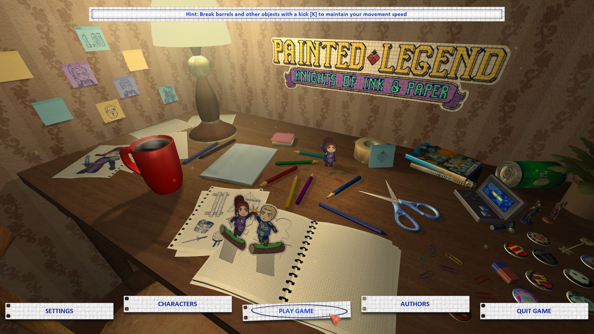 Painted Legend: Knights of Ink & Paper screenshot 1