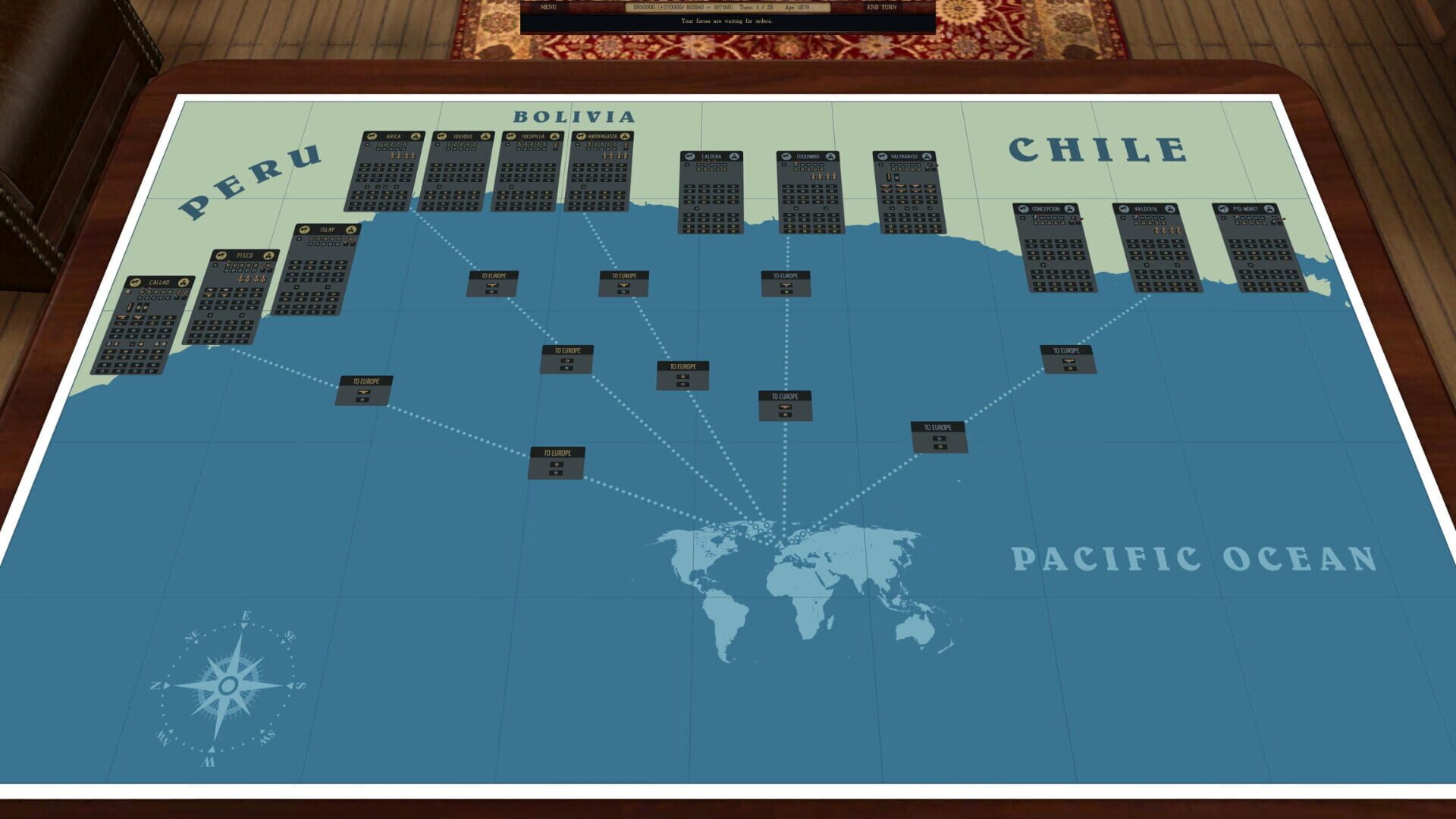 Clad In Iron: War of The Pacific 1879 screenshot 1