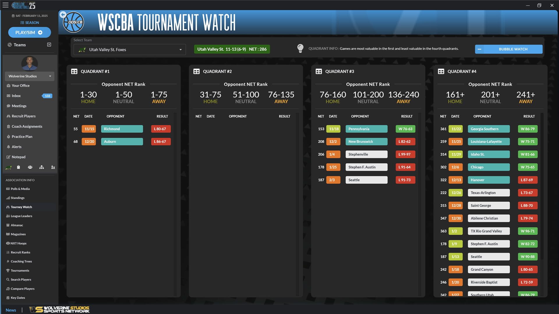 Draft Day Sports: College Basketball 2025 screenshot 1