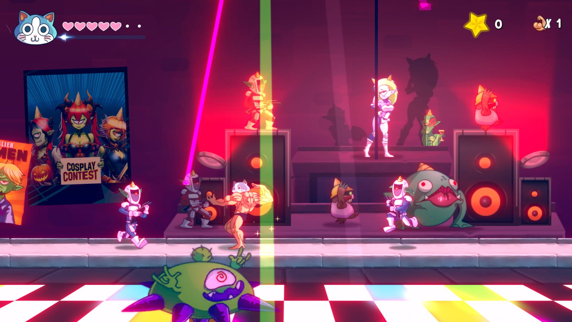 KinnikuNeko: Super Muscle Cat screenshot 1