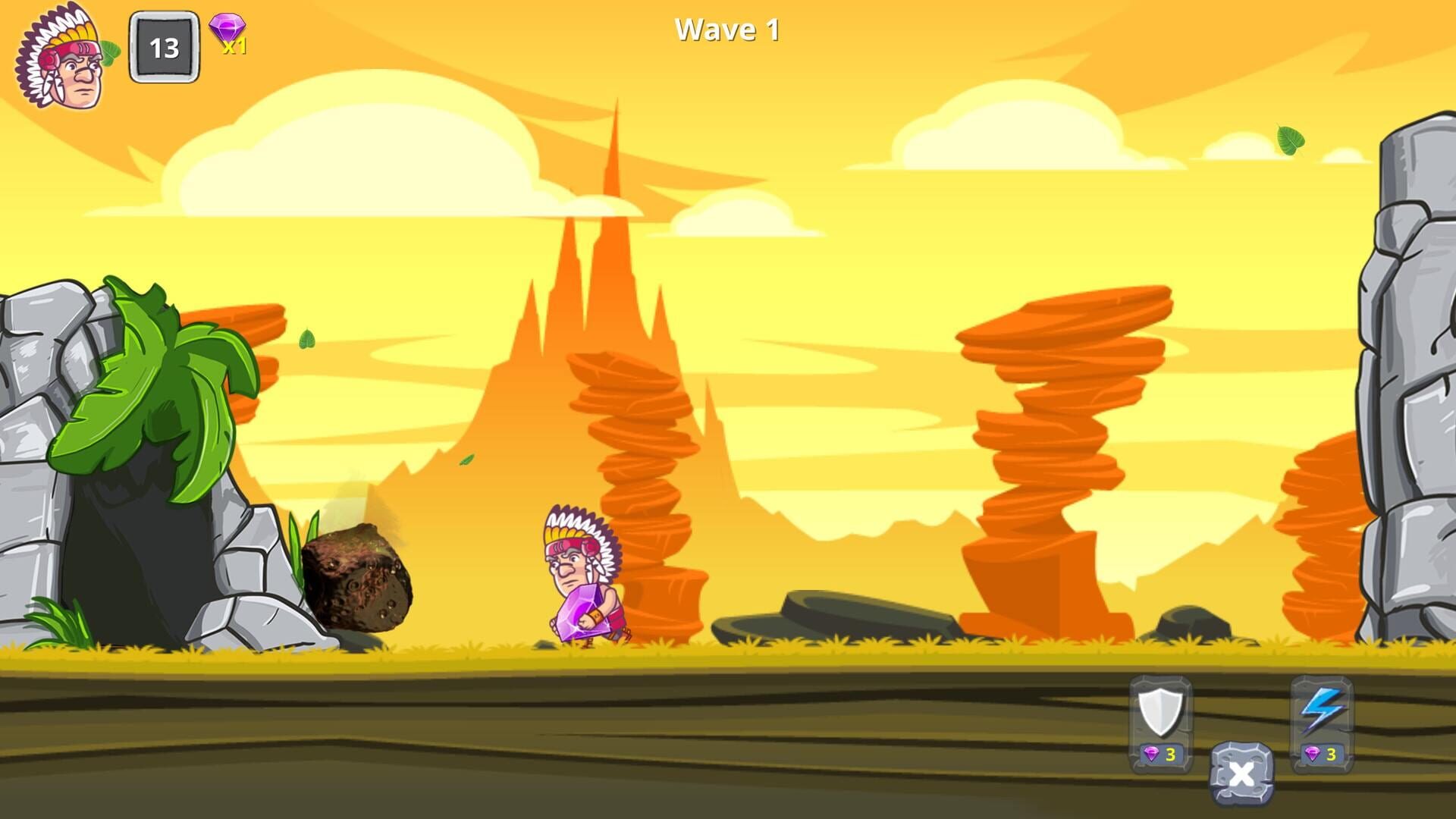 Stone Age Meteor Rush screenshot 1