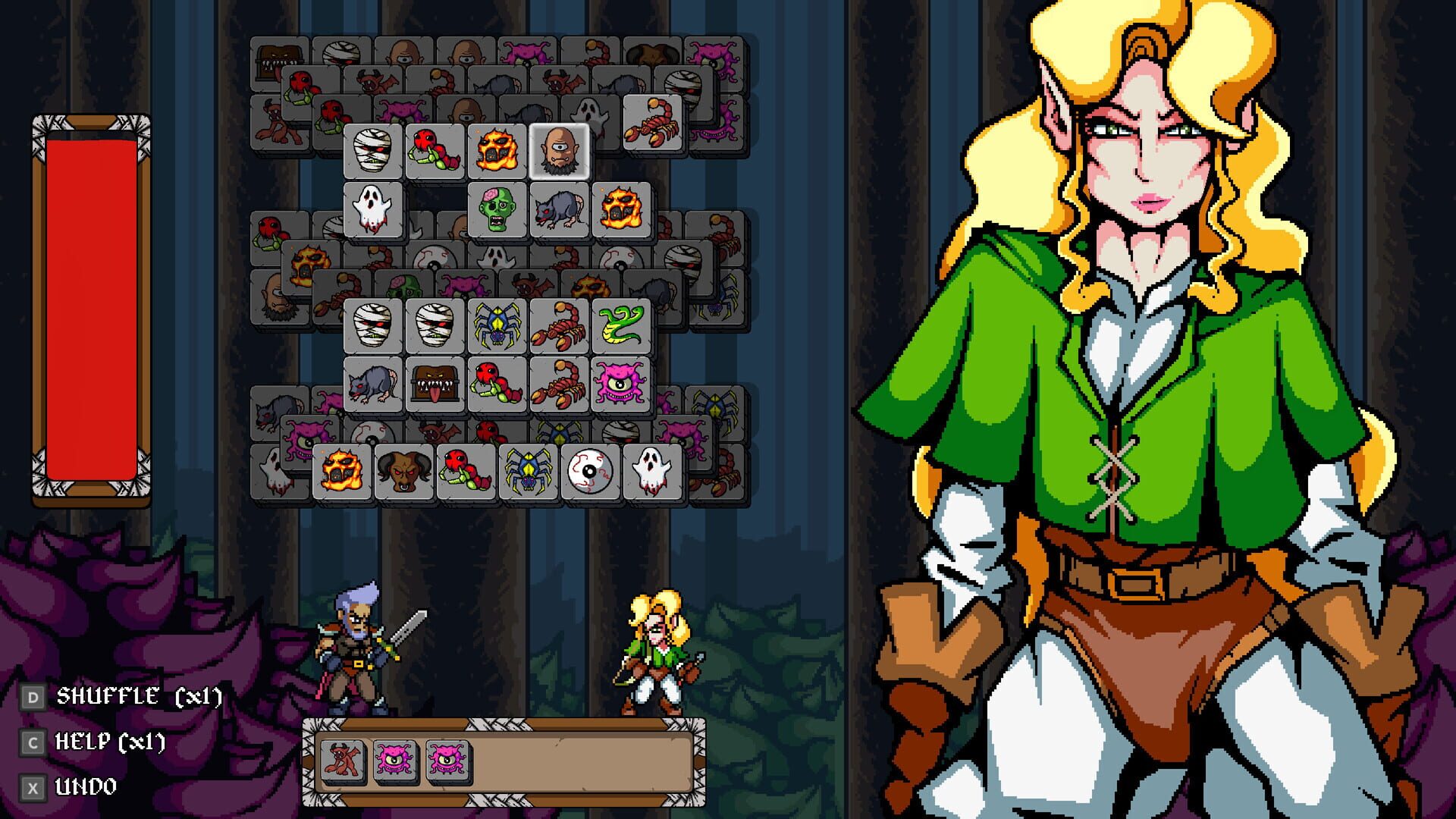 Warriors Waifus Mahjong screenshot 1