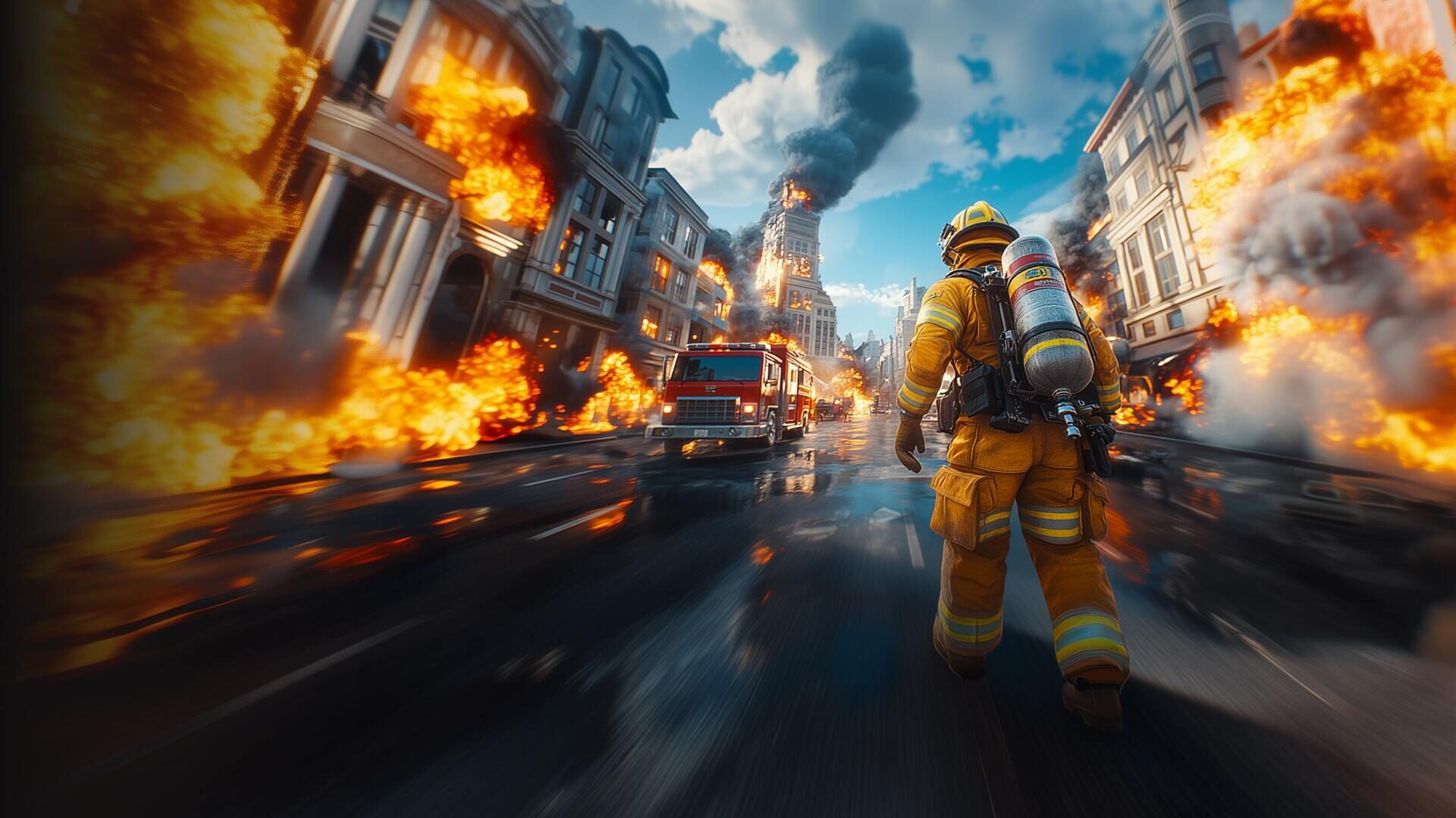 Firefighting Heroes: Truck 911 Simulator screenshot 1