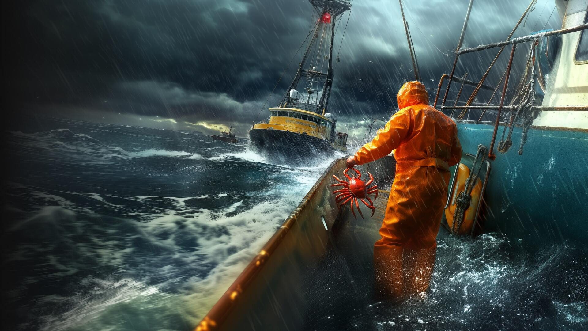 Extreme Catch: Boat Crab & Fishing Simulator screenshot 1