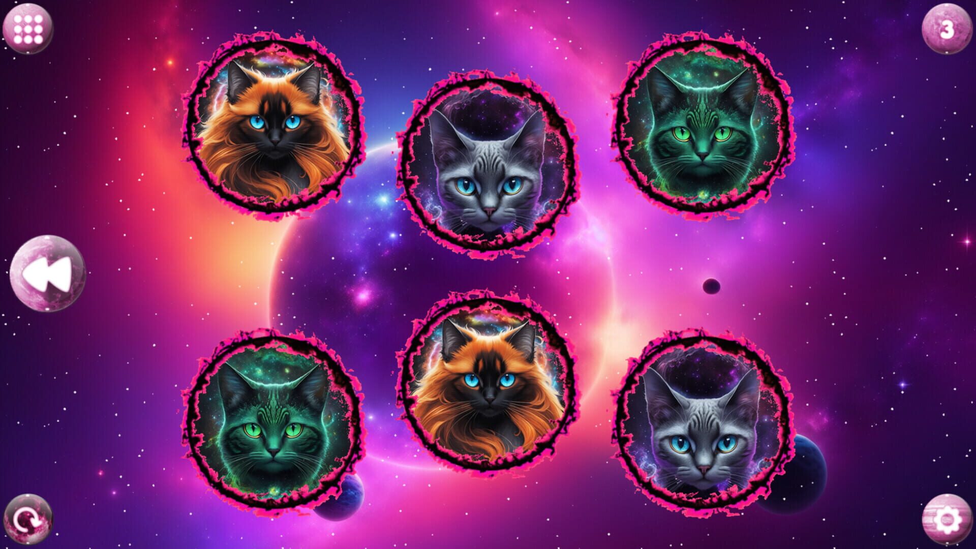 Space Memory: Cats screenshot 1