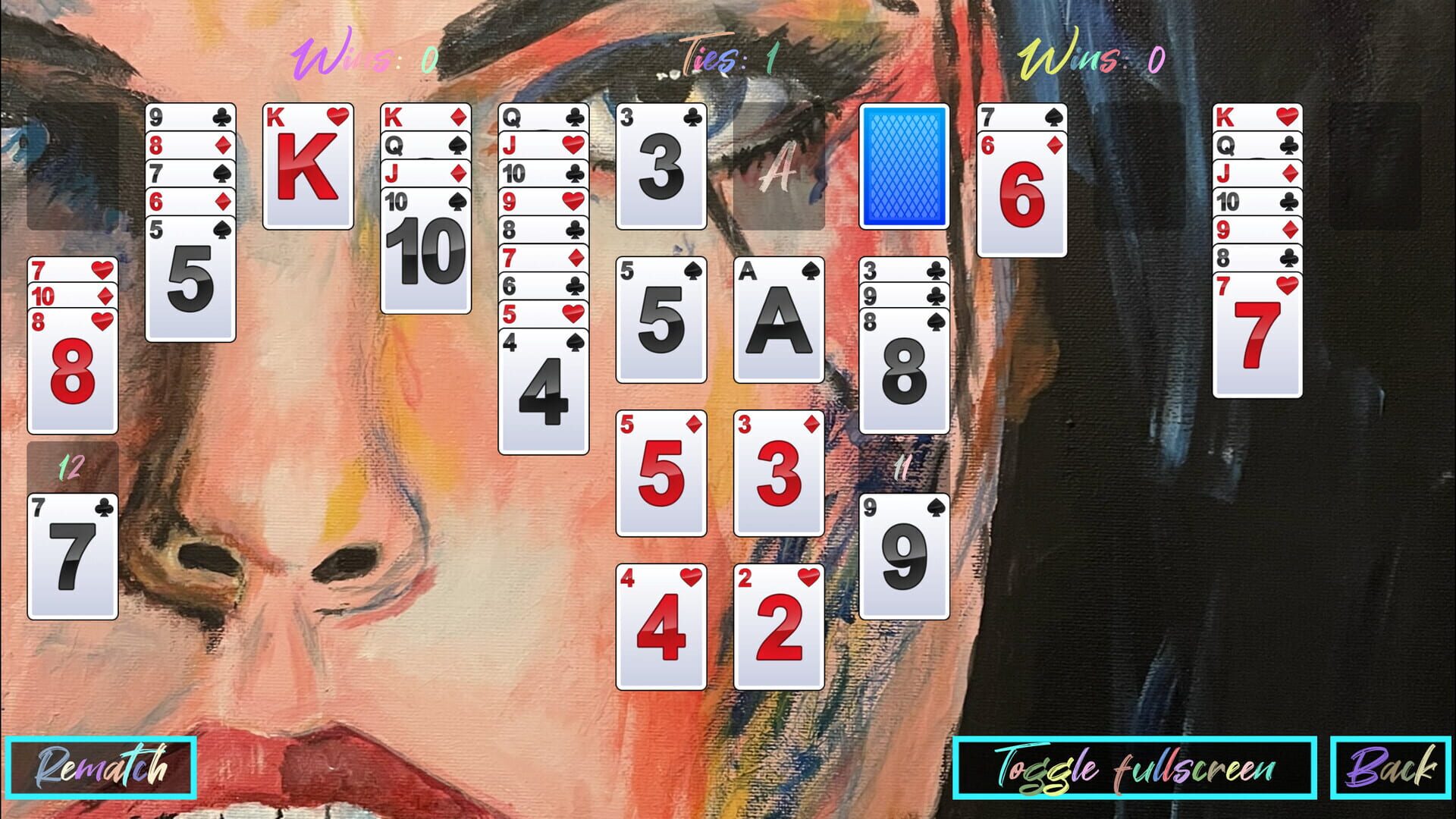 Gudrun's Solitaire Duel screenshot 1