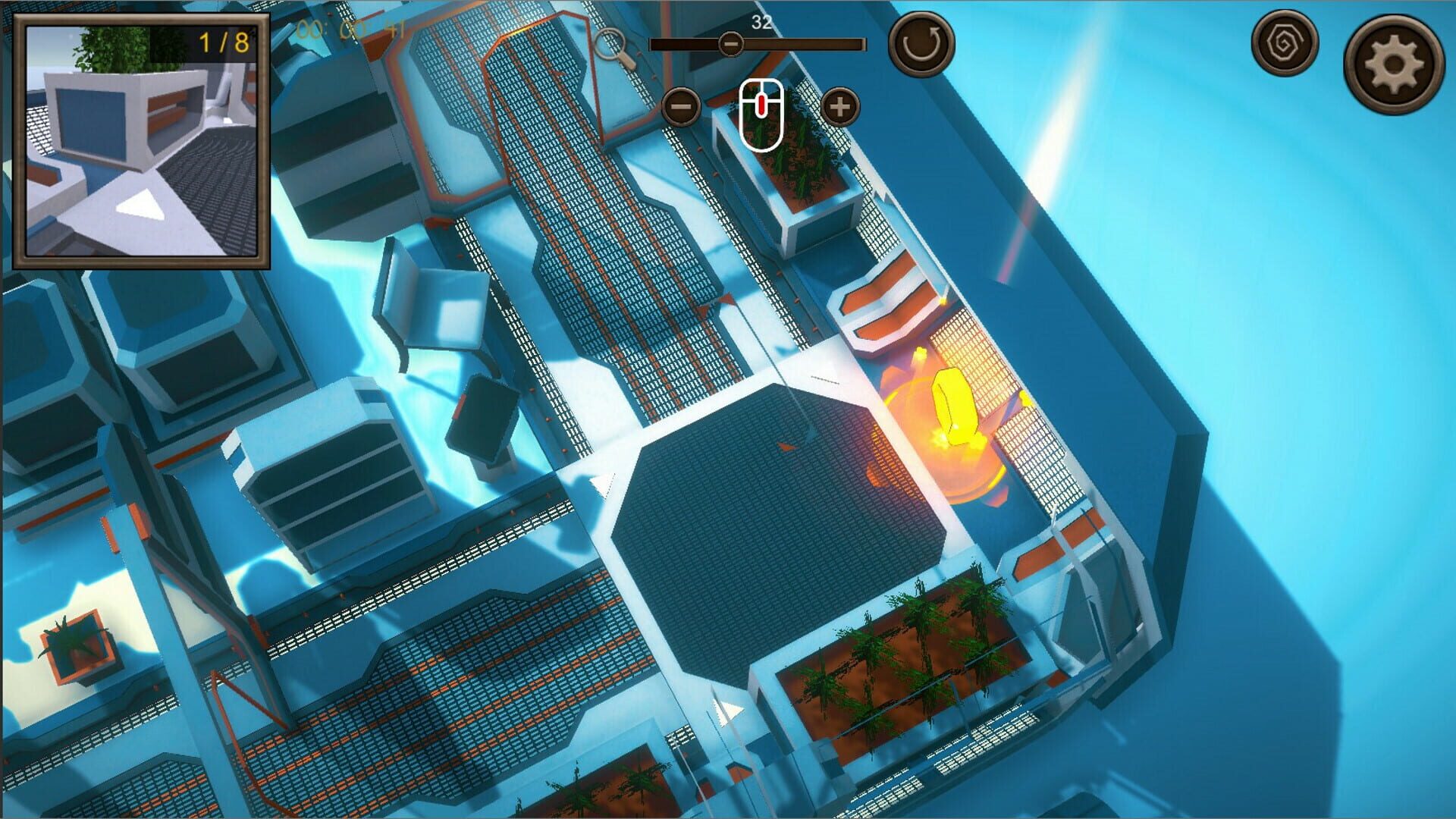 Hidden Space Station Top-Down 3D screenshot 1