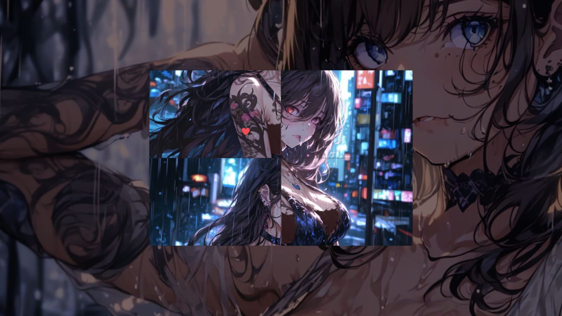 Wet Whispers: Anime Shift Puzzles screenshot 1