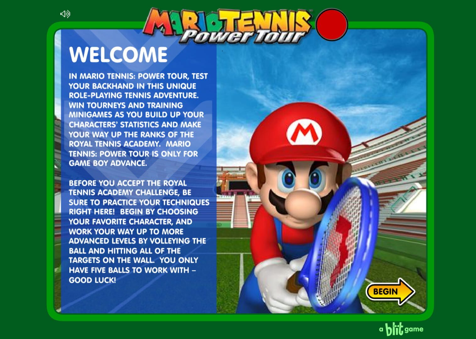 Mario Tennis: Power Tour screenshot 1