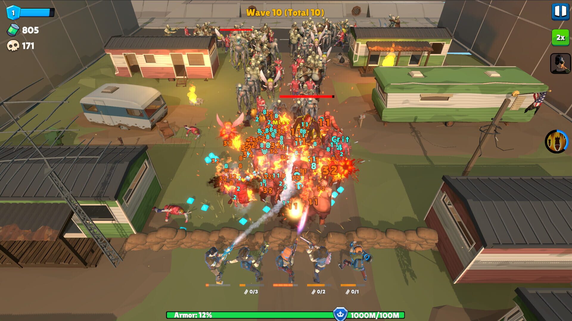 Idle Zombie Wave: Survivors screenshot 1