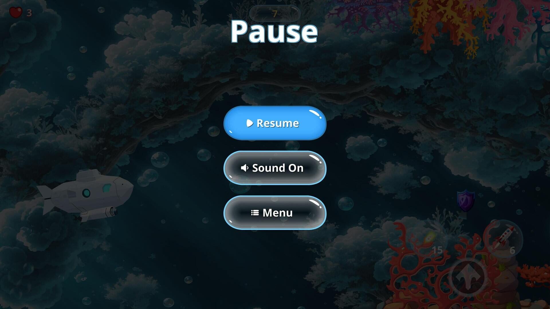 Underwater Submarine Rush screenshot 1