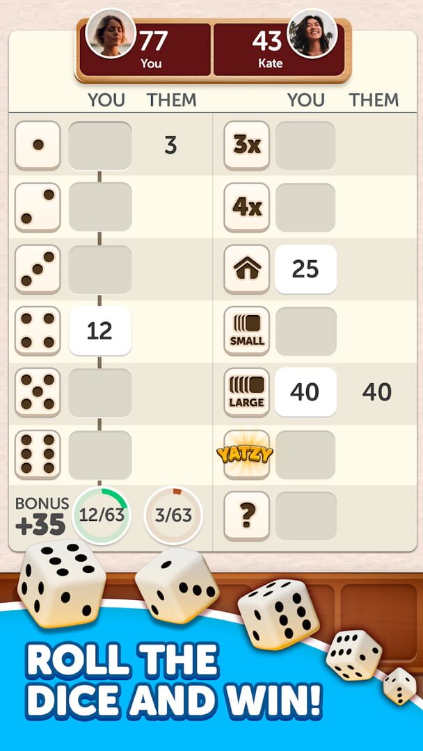Yatzy screenshot 1