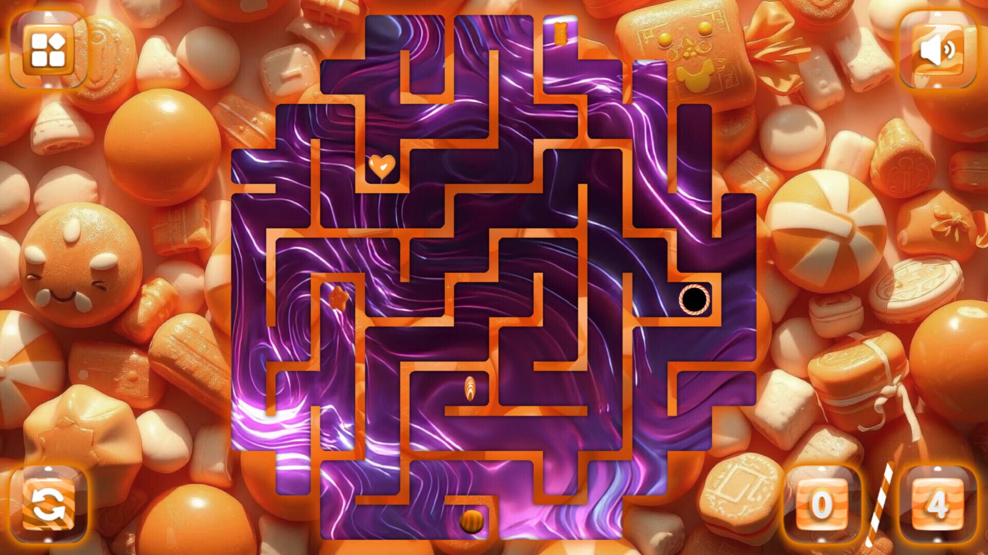 Sweetie Candy Maze: Orange screenshot 1