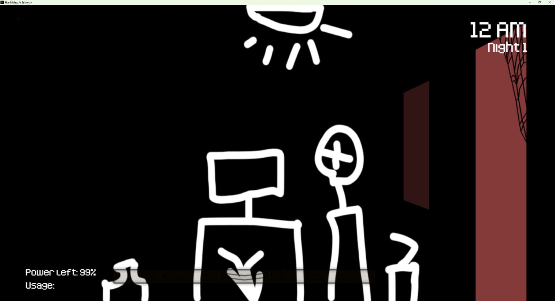 Five Nights at Stickman screenshot 1
