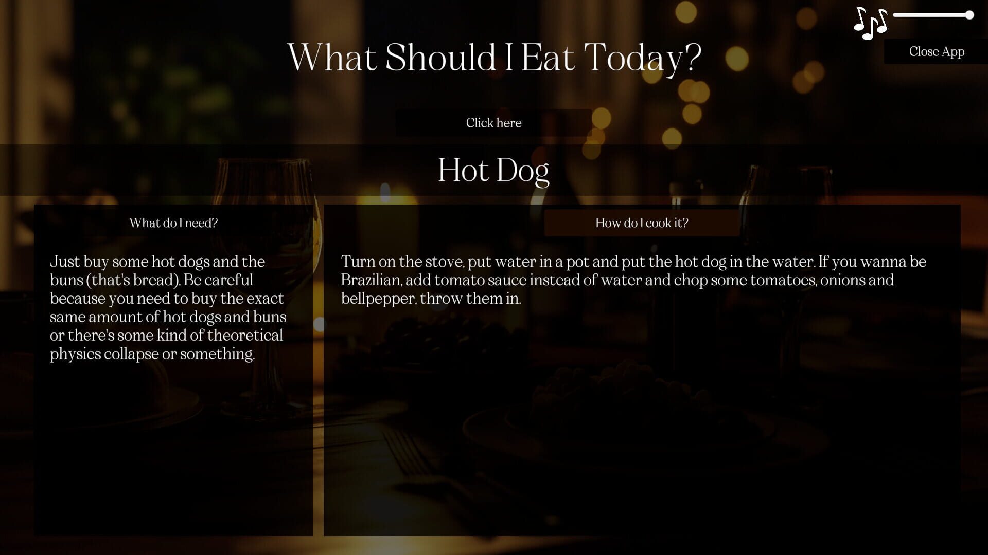 What Should I Eat screenshot 1