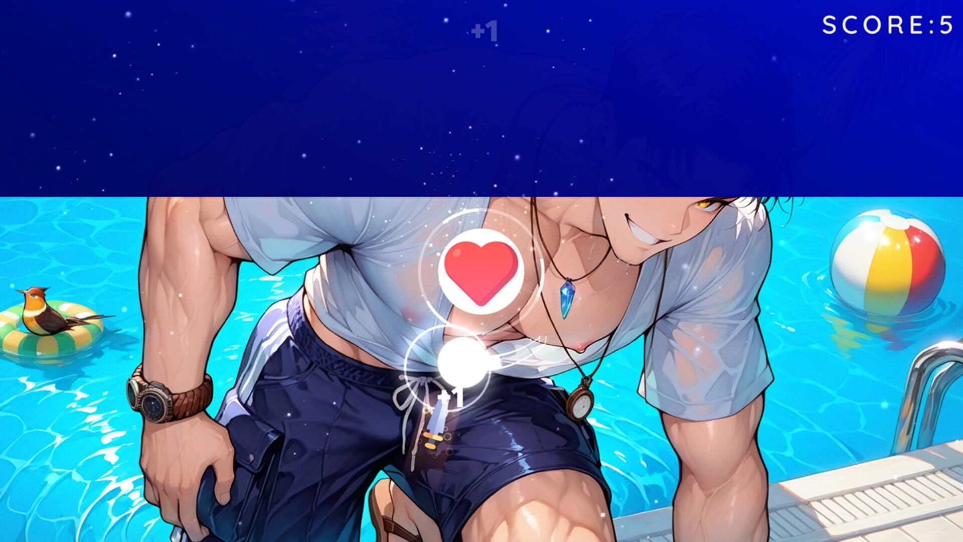 Poolside Boys Kiss: Passion Fruits Hotel Dating Sim screenshot 1