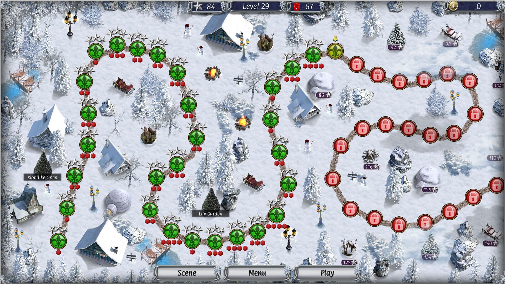 Jewel Match Solitaire Winterscapes 3: Collector's Edition screenshot 1