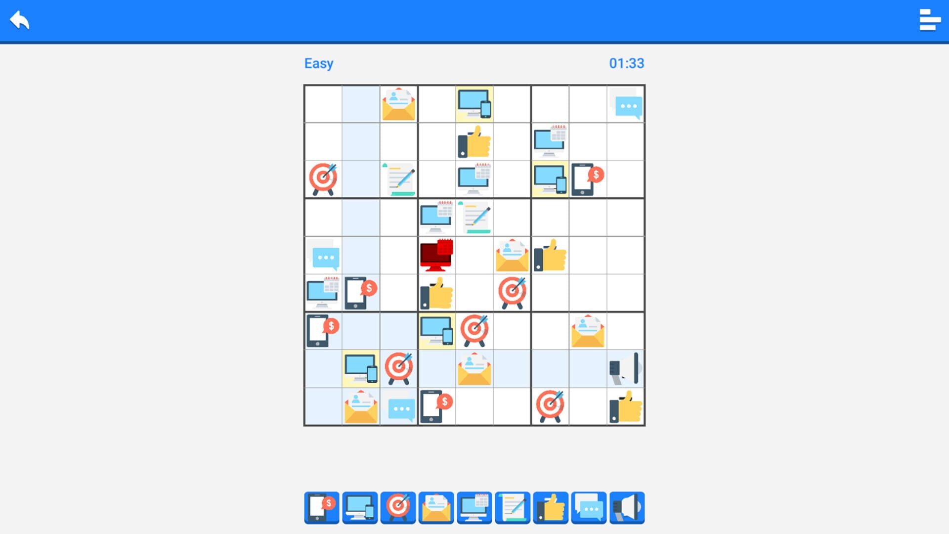 Sudoku-X screenshot 1