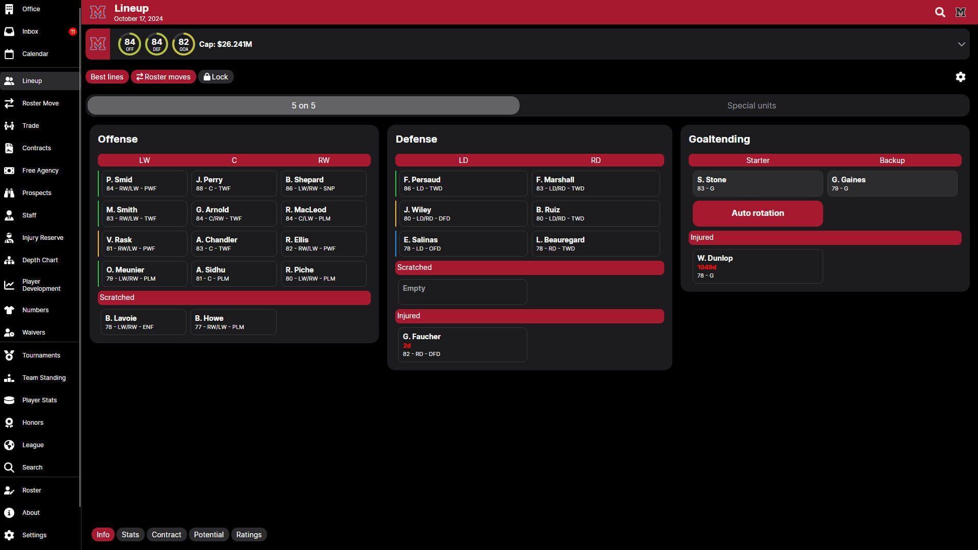 Hockey Legacy Manager 25 screenshot 1