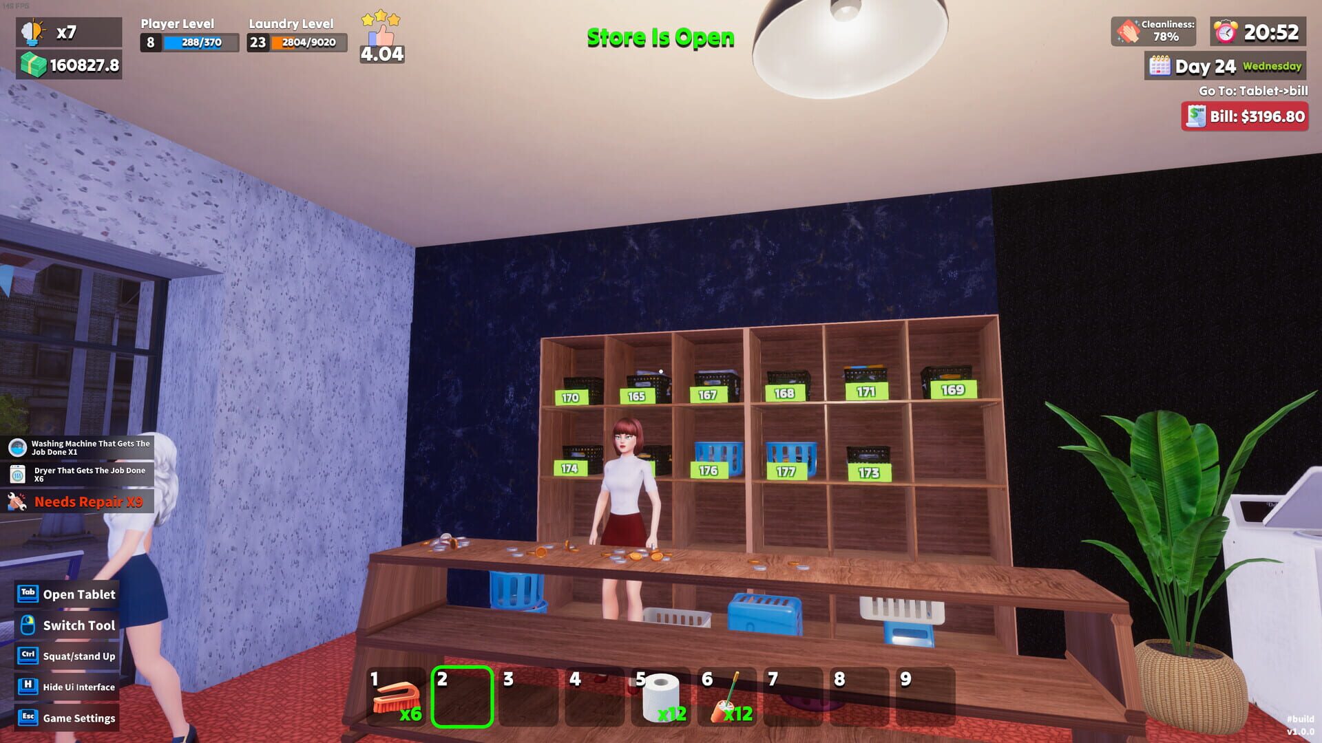 Laundry & Supermarket Simulator screenshot 1