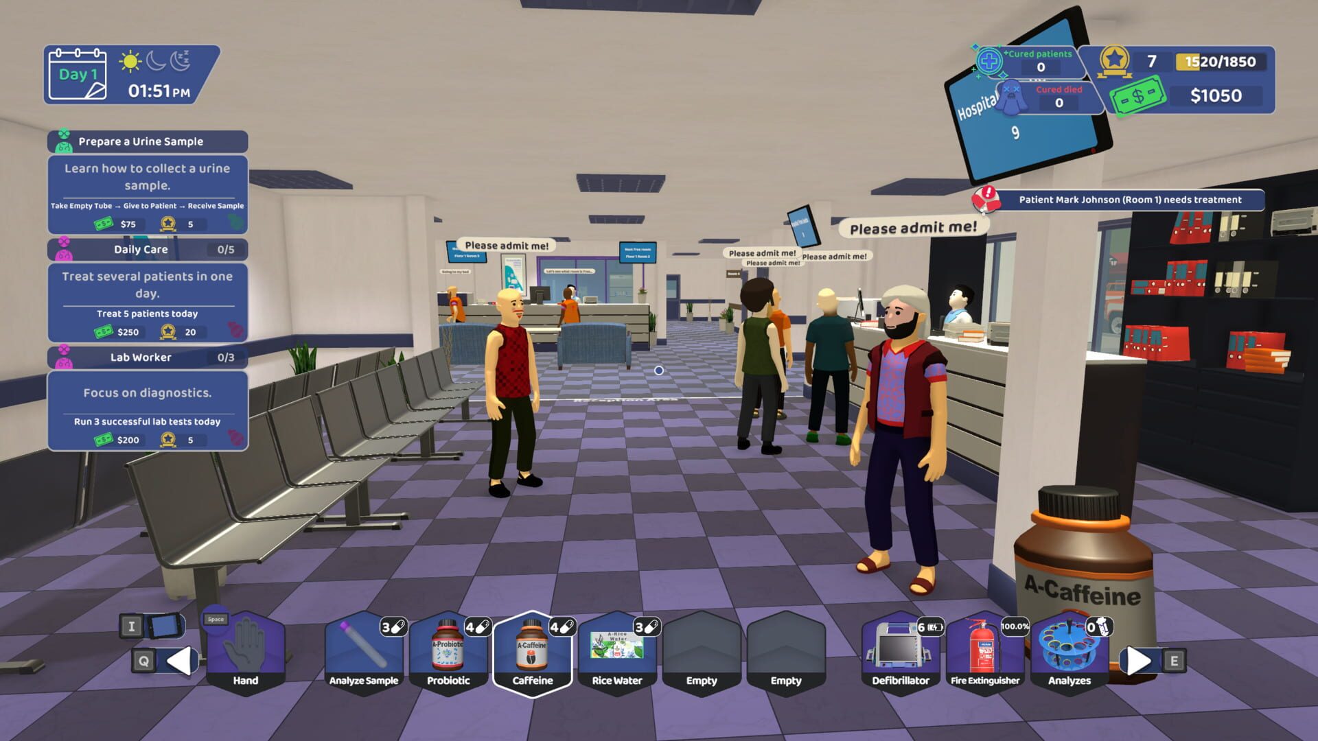 Two Hands Hospital Assistant Simulator screenshot 1