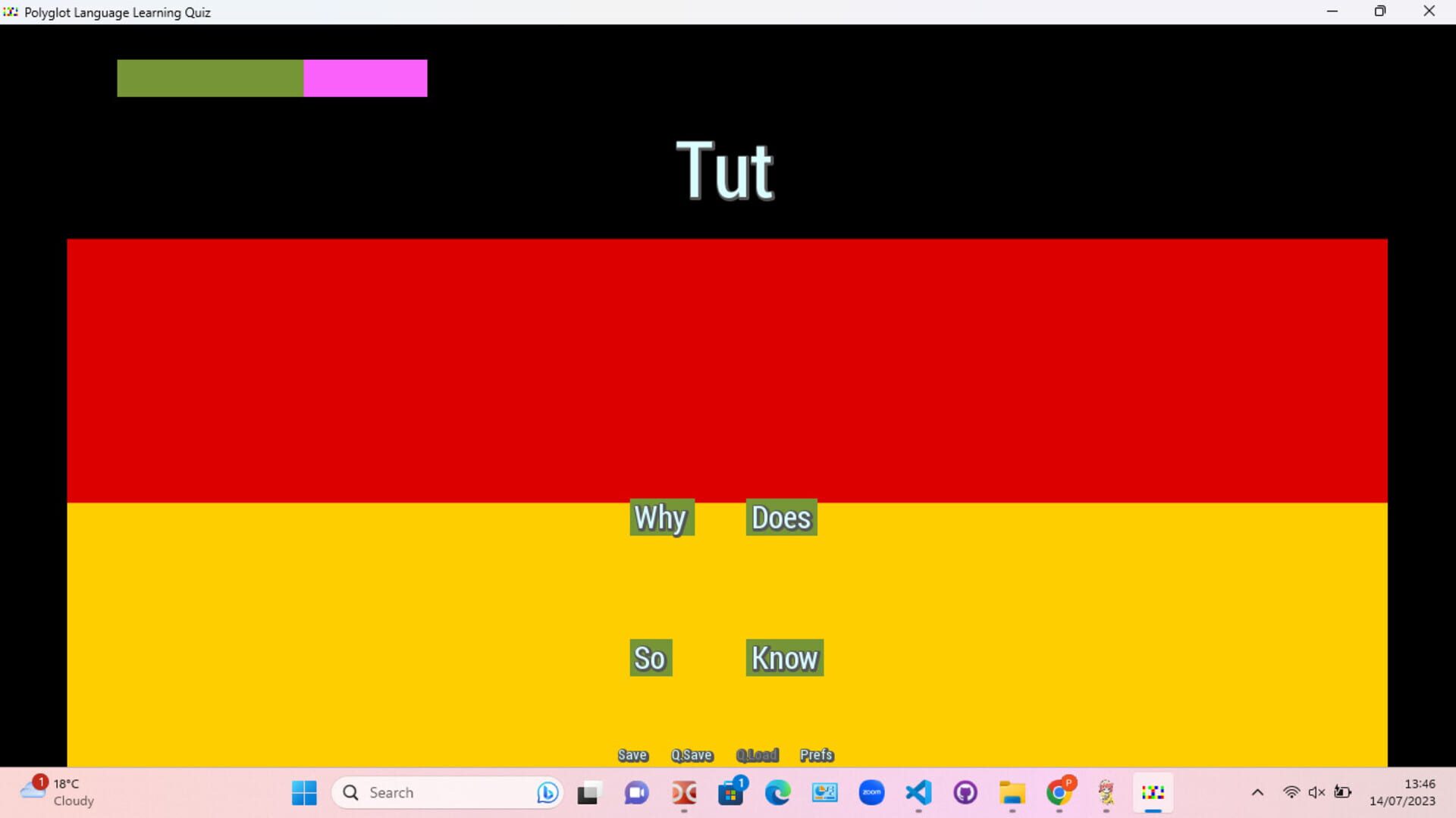 Polyglot Language Learning Quiz screenshot 1