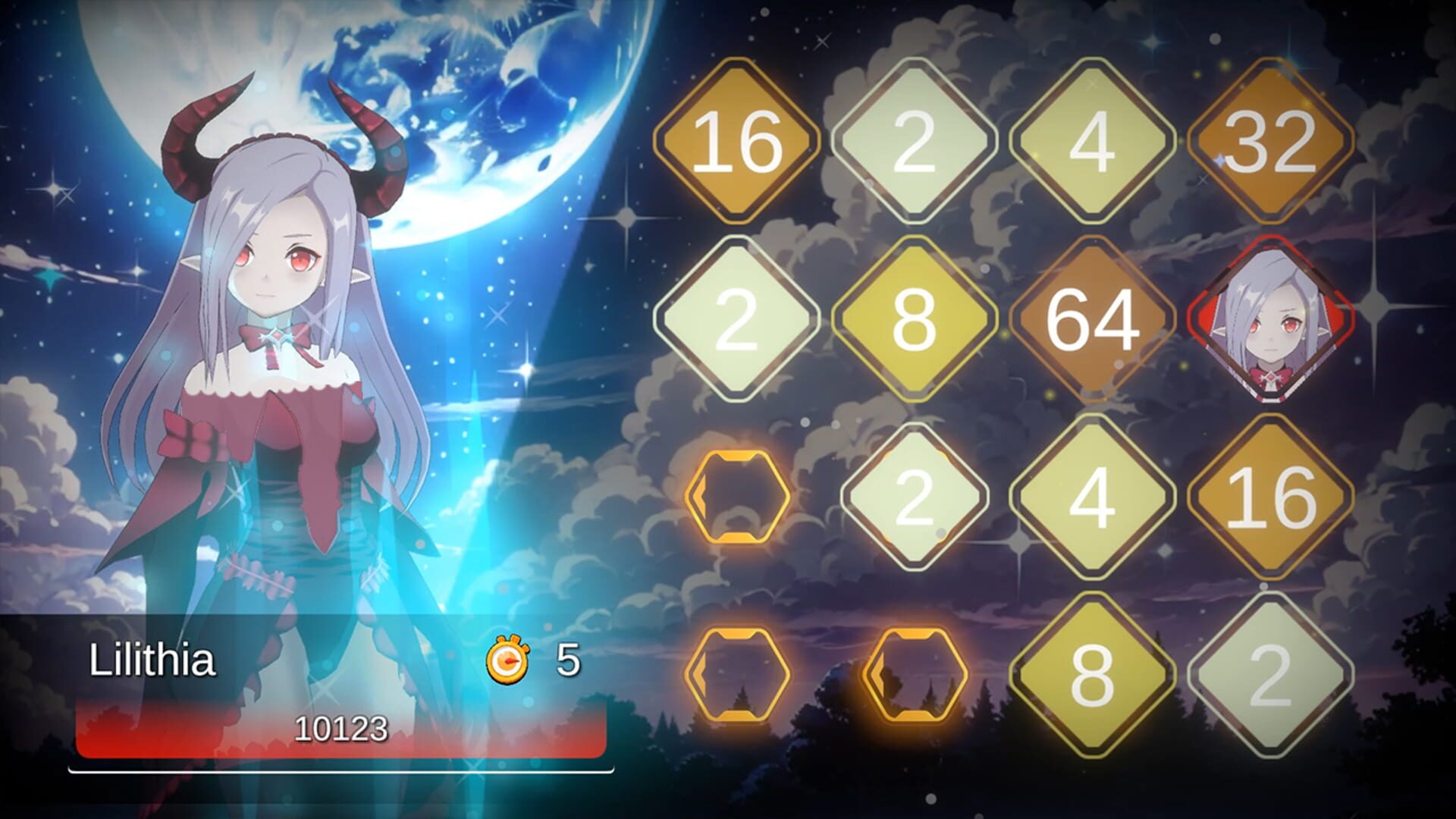 Battle Puzzle 2048: Wicked Witches screenshot 1