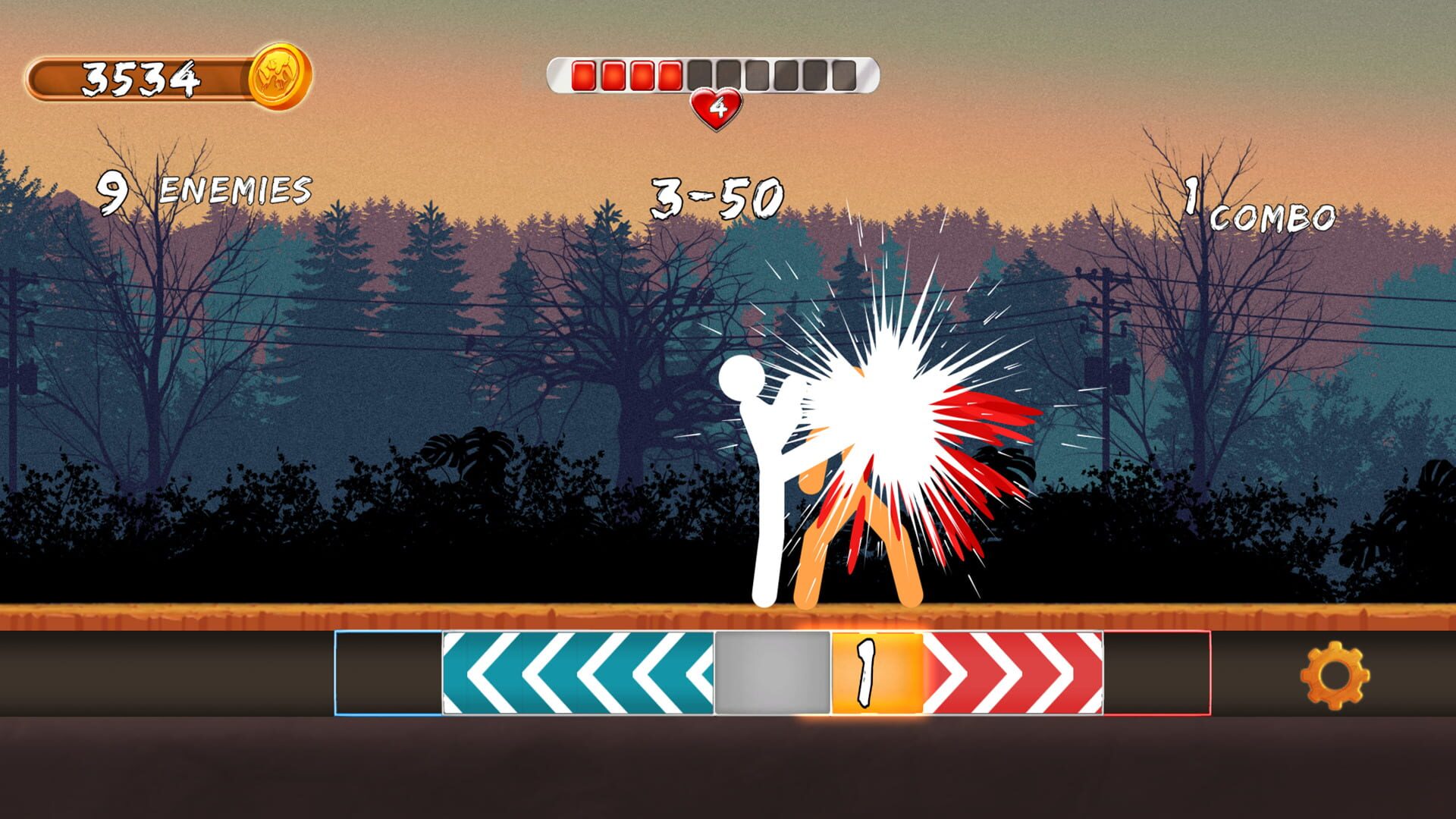 Finger Fury Showdown screenshot 1
