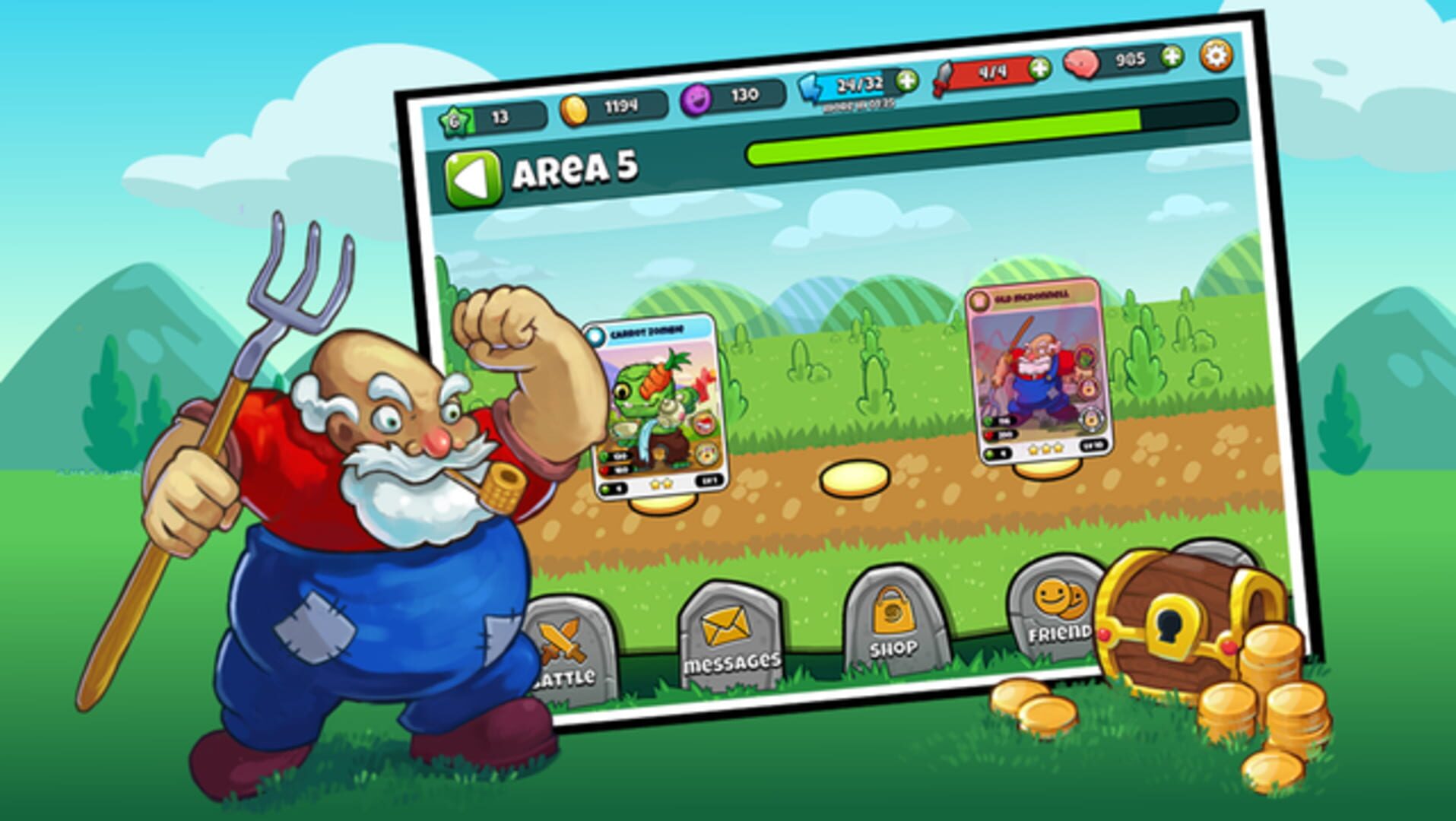 Zombie Farm Battles screenshot 1