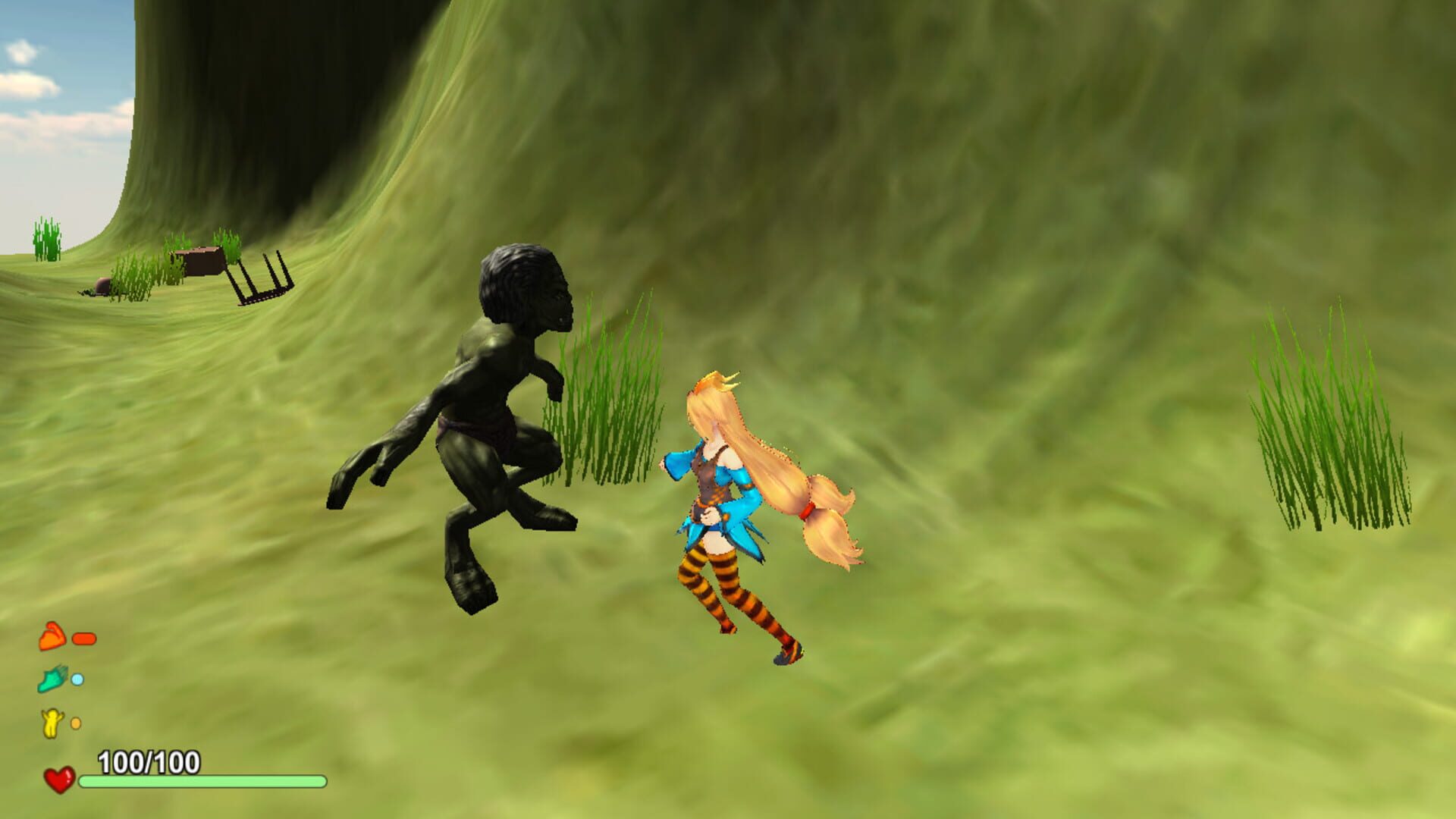 Attack of the Gigant Zombie vs Unity chan screenshot 1