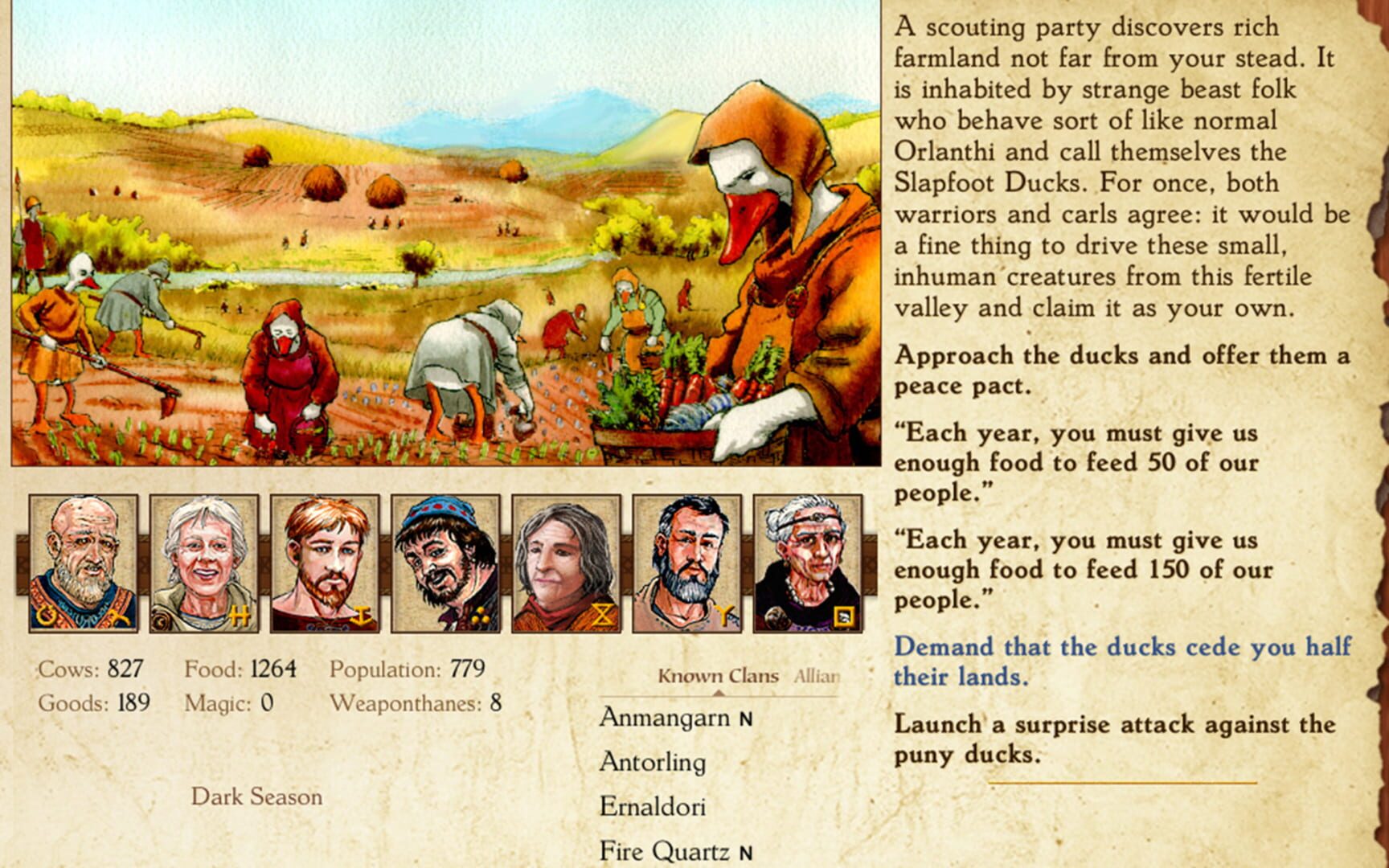King of Dragon Pass screenshot 1
