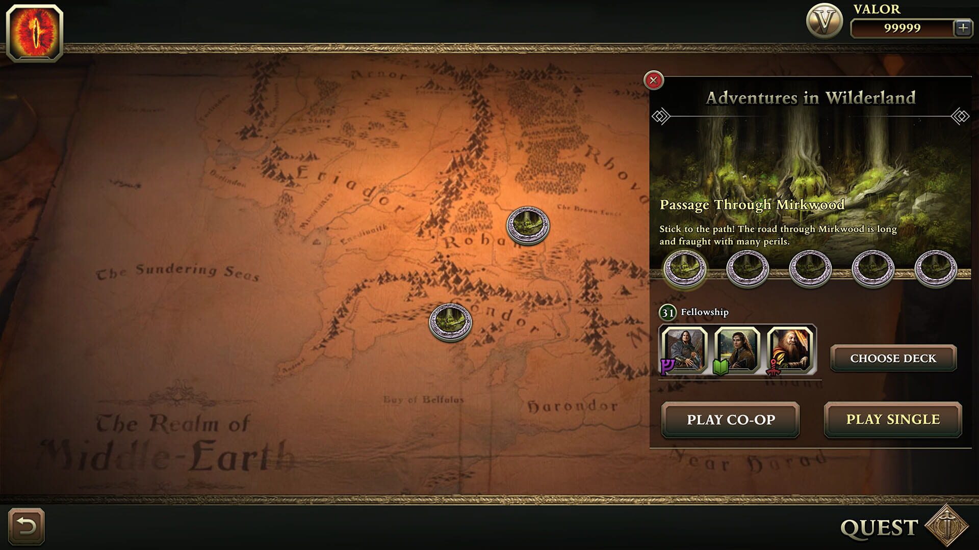 The Lord of the Rings: Adventure Card Game screenshot 1