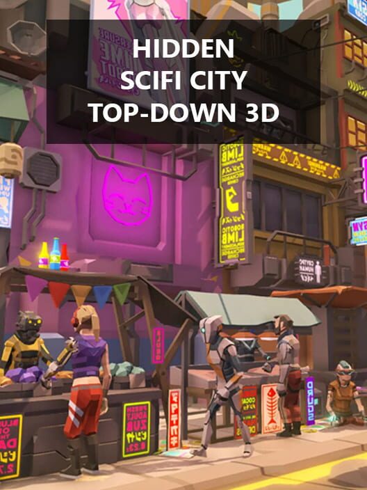 Hidden SciFi City Top-Down 3D