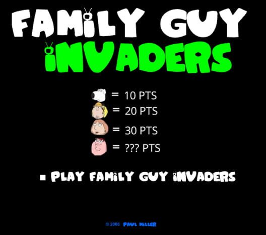 Family Guy Invaders