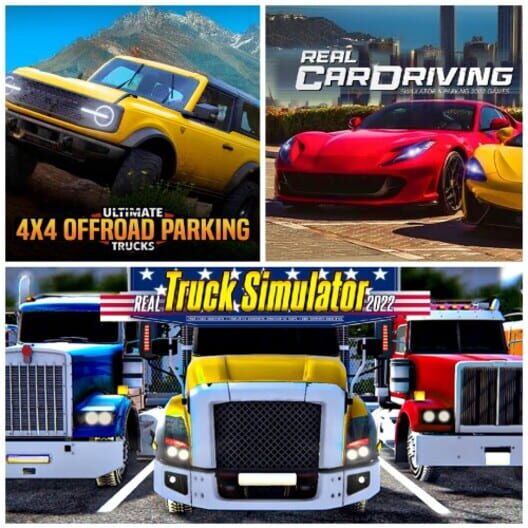 Real Truck Simulator USA & Ultimate 4x4 Offroad & Real Car Driving Simulator Bundle