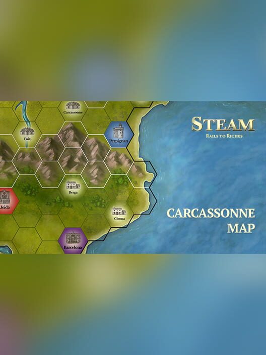 Steam: Rails to Riches - Carcassonne Map