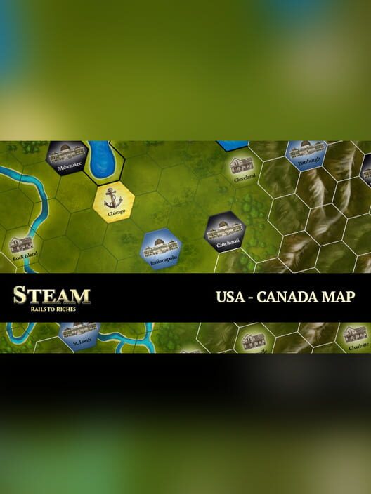 Steam: Rails to Riches - USA-Canada Map